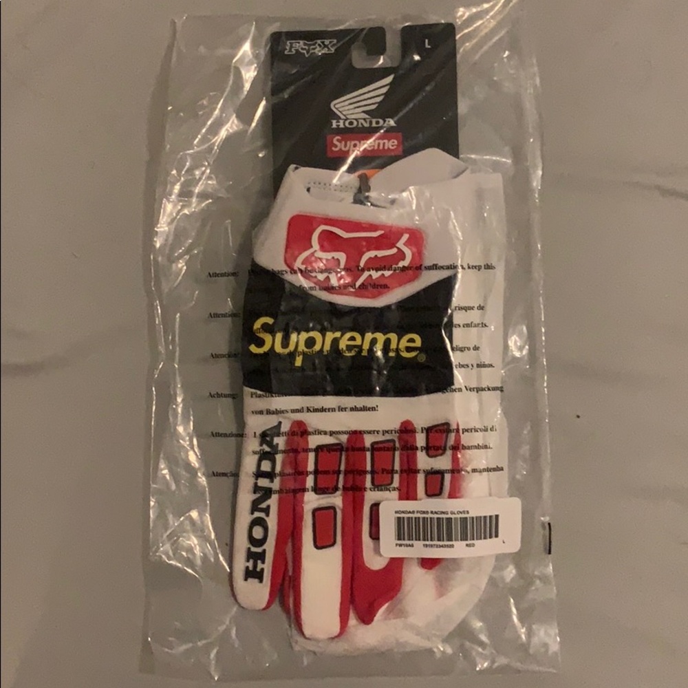 Supreme Honda Fox Racing Gloves - Large